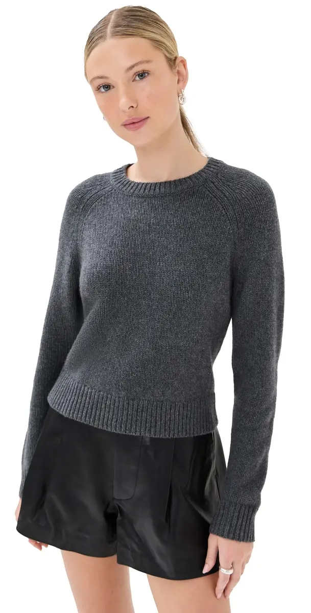 Nili Lotan Laurel Sweater Dark Charcoal elange | Image 1 Nili Lotan Laurel Sweater Dark Charcoal elange | Image 1
