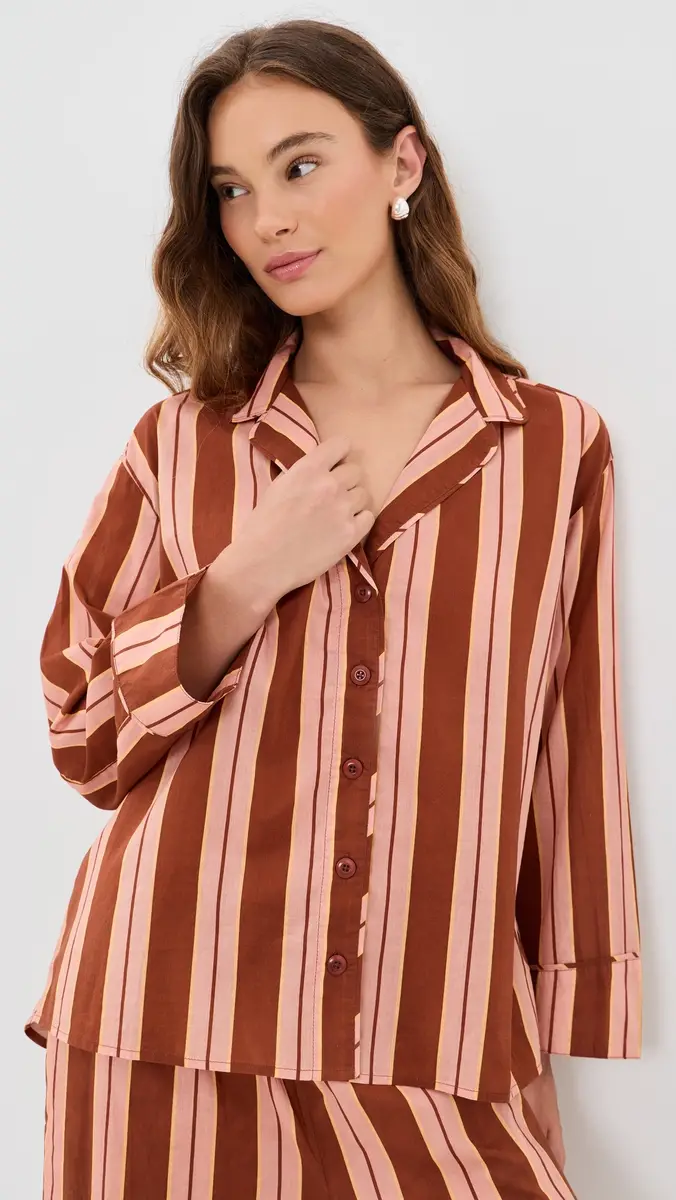 The Great. THE GREAT. The Pajama Shirt | Thumbnail 2 The Great. THE GREAT. The Pajama Shirt | Thumbnail 2