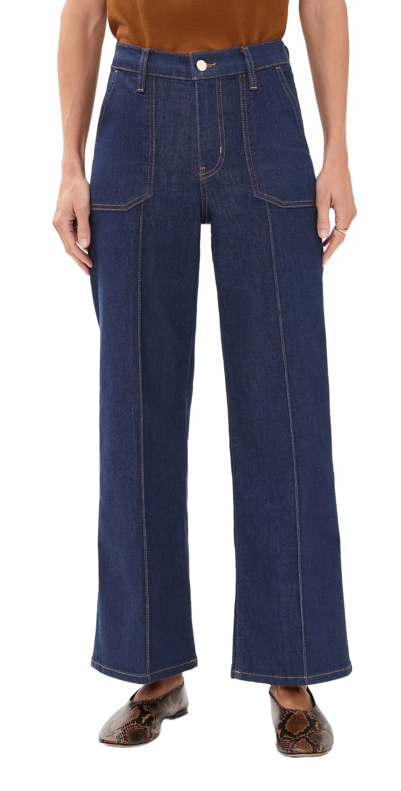 Frame Le Pixie Slim Petite Palazzo Jeans