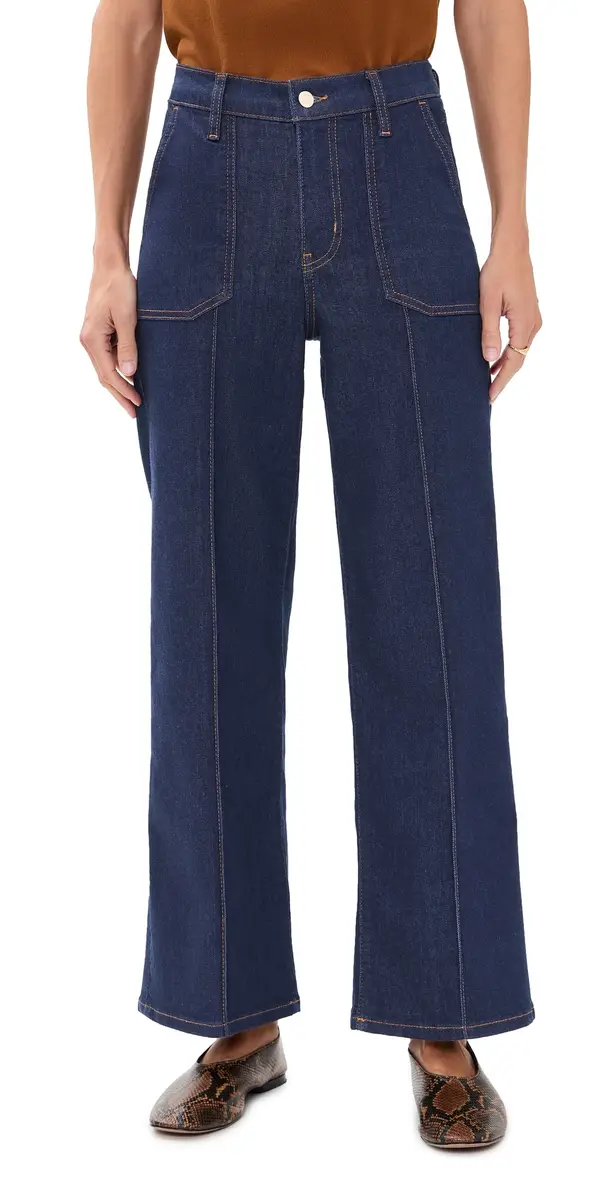 FRAME Le Pixie Slim Petite Palazzo Jeans Rinse | Image 1 FRAME Le Pixie Slim Petite Palazzo Jeans Rinse | Image 1