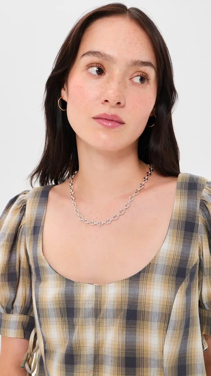 Madewell Puffy Mariner Link Necklace | Thumbnail 3