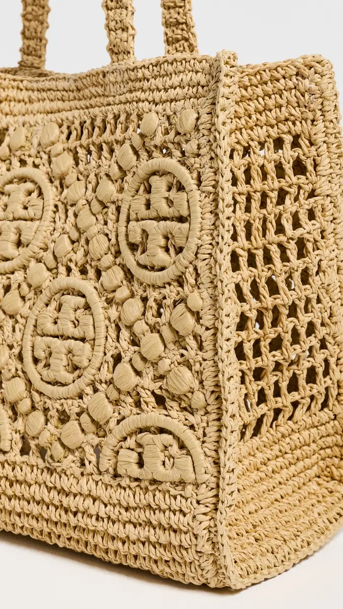 Tory Burch T Monogram Crochet Small Tote | Thumbnail 5 Tory Burch T Monogram Crochet Small Tote | Thumbnail 5