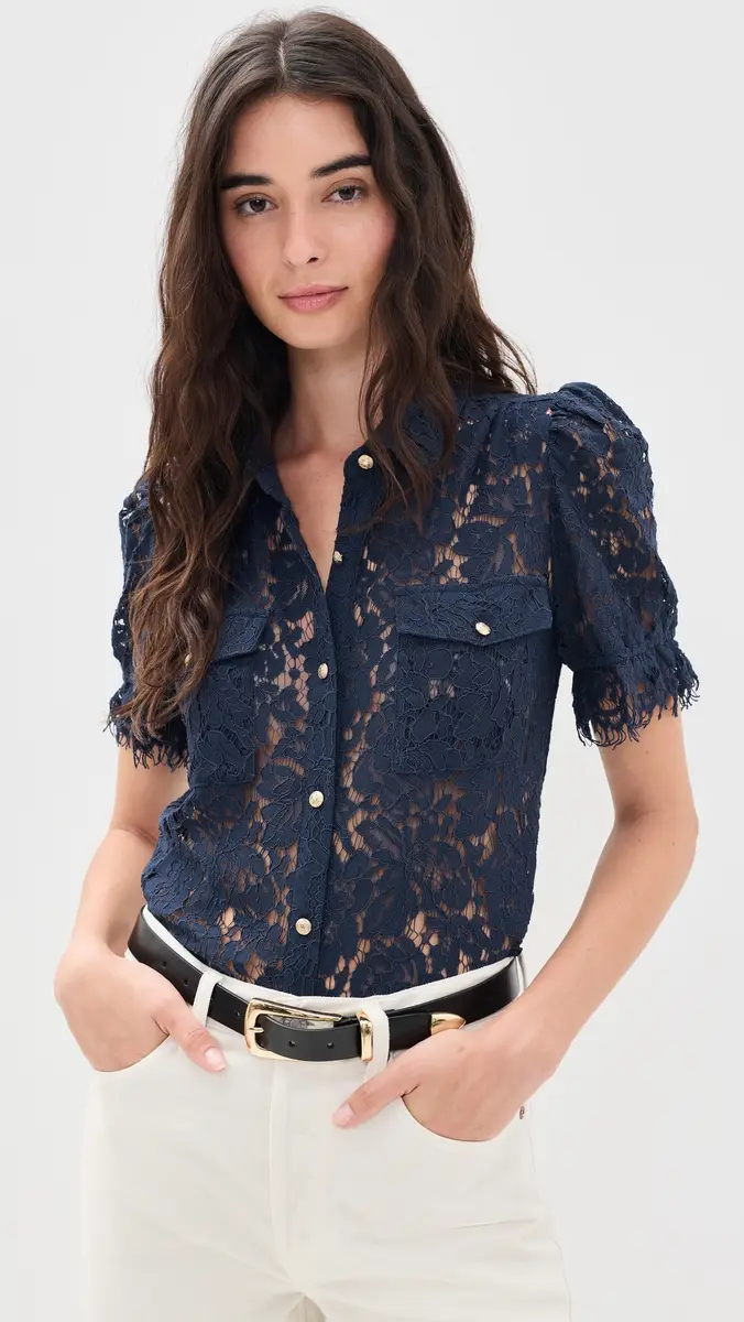 Generation Love Mikaelle Lace Shirt | Thumbnail 2 Generation Love Mikaelle Lace Shirt | Thumbnail 2
