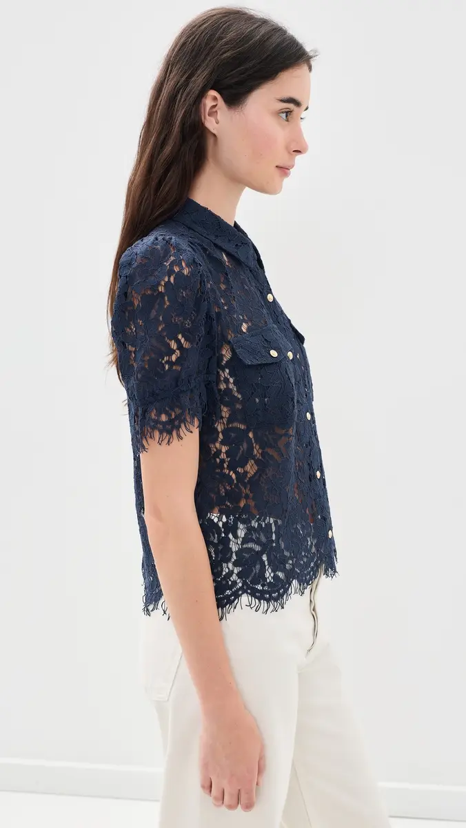 Generation Love Mikaelle Lace Shirt | Thumbnail 4 Generation Love Mikaelle Lace Shirt | Thumbnail 4