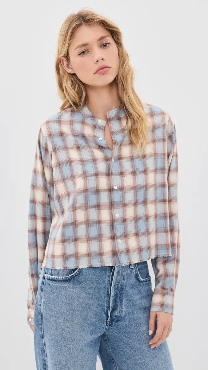 RE/DONE Bianca Shirt Bluebell Plaid | Thumbnail 2 RE/DONE Bianca Shirt Bluebell Plaid | Thumbnail 2