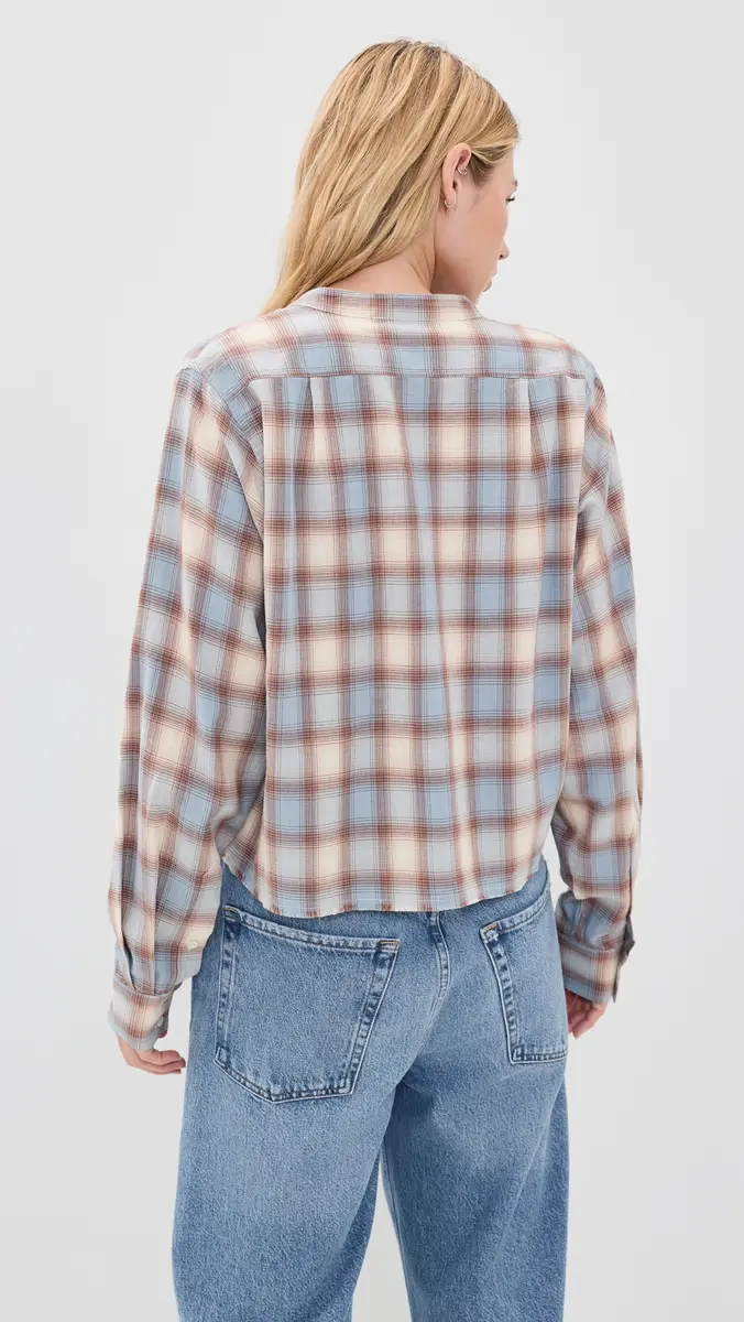 RE/DONE Bianca Shirt Bluebell Plaid | Thumbnail 3 RE/DONE Bianca Shirt Bluebell Plaid | Thumbnail 3