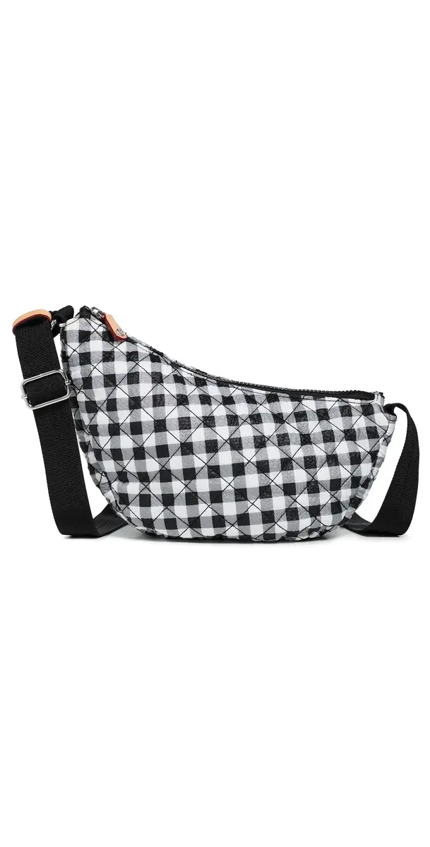 MZ Wallace Small Metro Smile Bag Black/White Gingham One Size | Image 1 MZ Wallace Small Metro Smile Bag Black/White Gingham One Size | Image 1