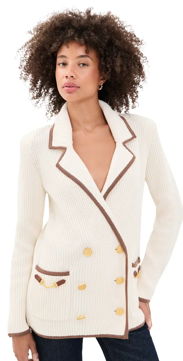 L'AGENCE Ranch Knit Blazer /Dk Cappuccino | Image 1 L'AGENCE Ranch Knit Blazer /Dk Cappuccino | Image 1