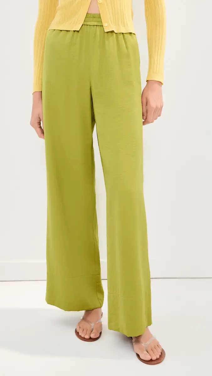 LE BOP Arden Satin Wide Leg Pants | Thumbnail 2