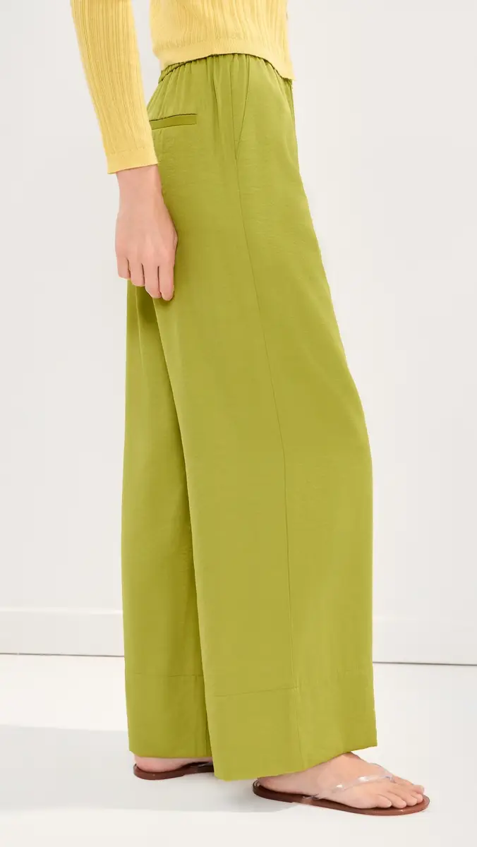 LE BOP Arden Satin Wide Leg Pants | Thumbnail 4