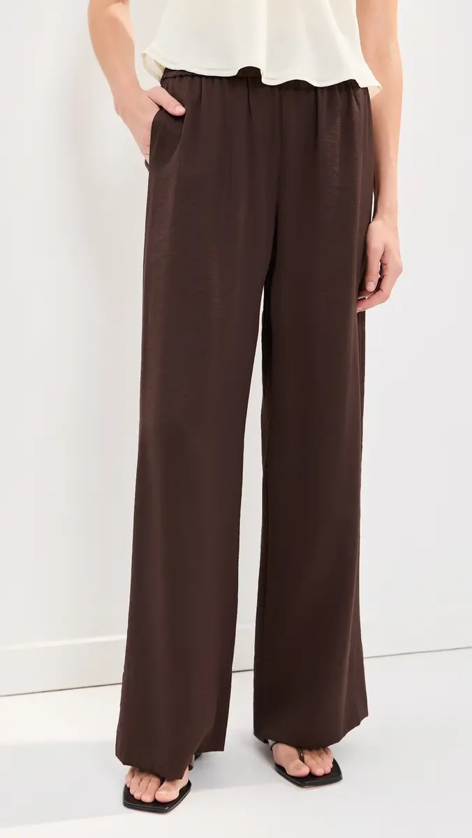 LE BOP Arden Satin Wide Leg Pants | Thumbnail 2 LE BOP Arden Satin Wide Leg Pants | Thumbnail 2