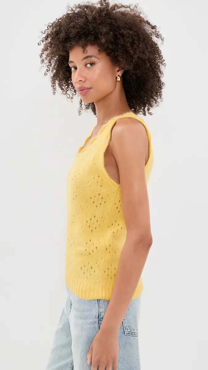 Frame The Cashmere Blend Airy Tank | Thumbnail 4 Frame The Cashmere Blend Airy Tank | Thumbnail 4