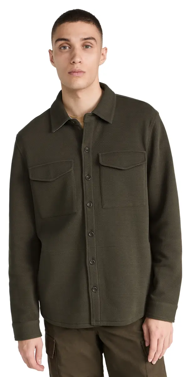 Vince Shirt Jacket Frog/H Grey | Image 1 Vince Shirt Jacket Frog/H Grey | Image 1