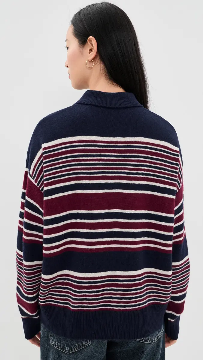 GOOD AMERICAN The Oversized Rugby Sweater | Thumbnail 3