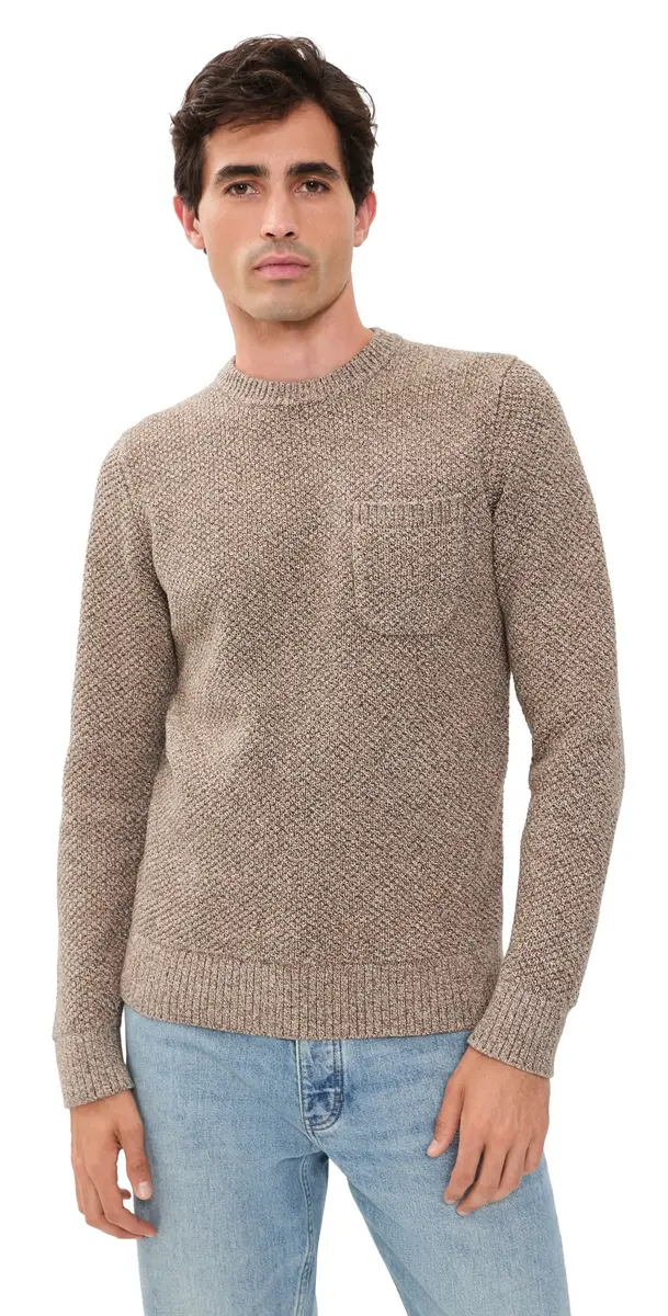 Taylor Stitch The Crawford Crew Sweater Coffee | Image 1 Taylor Stitch The Crawford Crew Sweater Coffee | Image 1