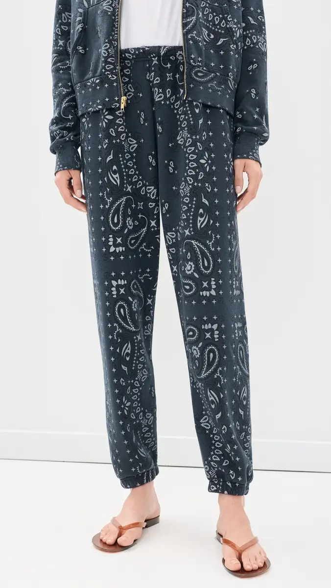 Aviator Nation Bandana Women's Sweatpants Charcoal | Thumbnail 2 Aviator Nation Bandana Women's Sweatpants Charcoal | Thumbnail 2