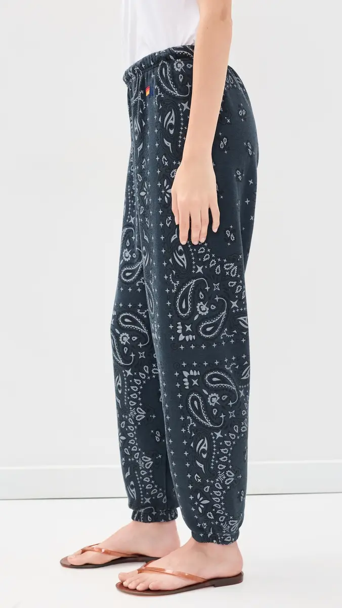 Aviator Nation Bandana Women's Sweatpants Charcoal | Thumbnail 4 Aviator Nation Bandana Women's Sweatpants Charcoal | Thumbnail 4