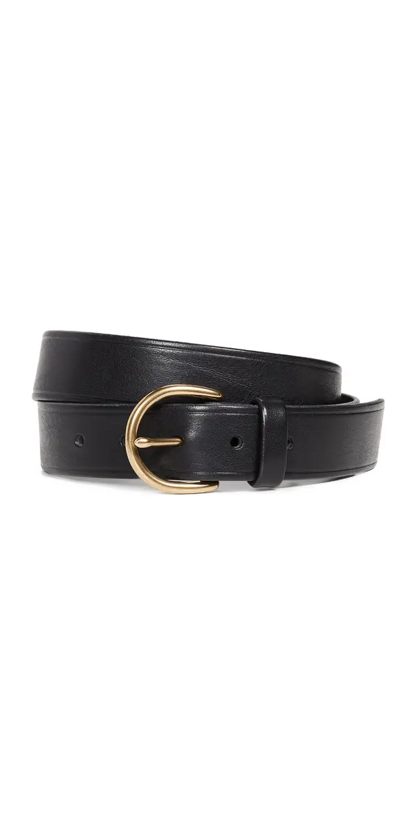 Madewell Medium Perfect eather Belt True Black | Image 1 Madewell Medium Perfect eather Belt True Black | Image 1