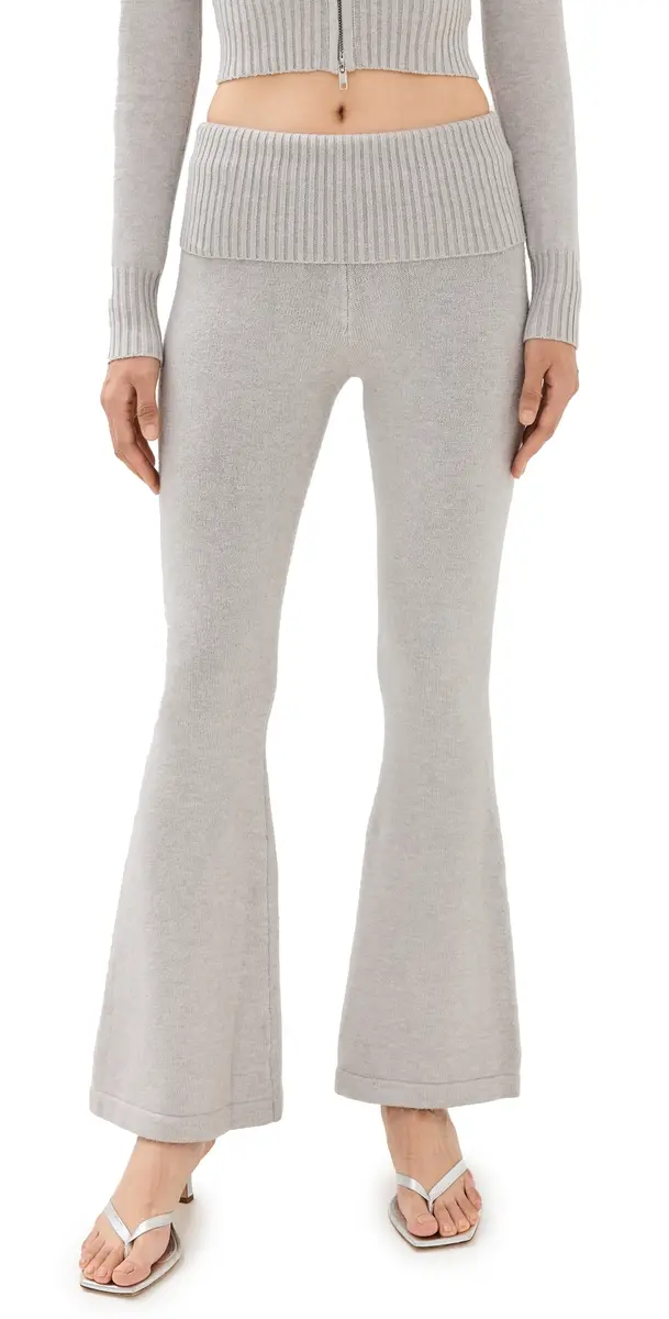 LIONESS Muse Knit Sweatpants Cloud | Image 1 LIONESS Muse Knit Sweatpants Cloud | Image 1