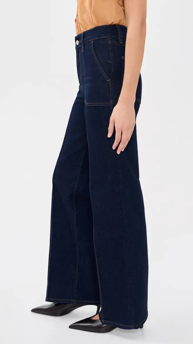 Frame Le Slim Palazzo Pintuck Pocket Jeans | Thumbnail 4 Frame Le Slim Palazzo Pintuck Pocket Jeans | Thumbnail 4