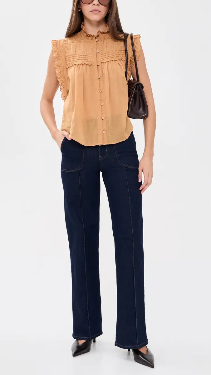 Frame Le Slim Palazzo Pintuck Pocket Jeans | Thumbnail 5 Frame Le Slim Palazzo Pintuck Pocket Jeans | Thumbnail 5