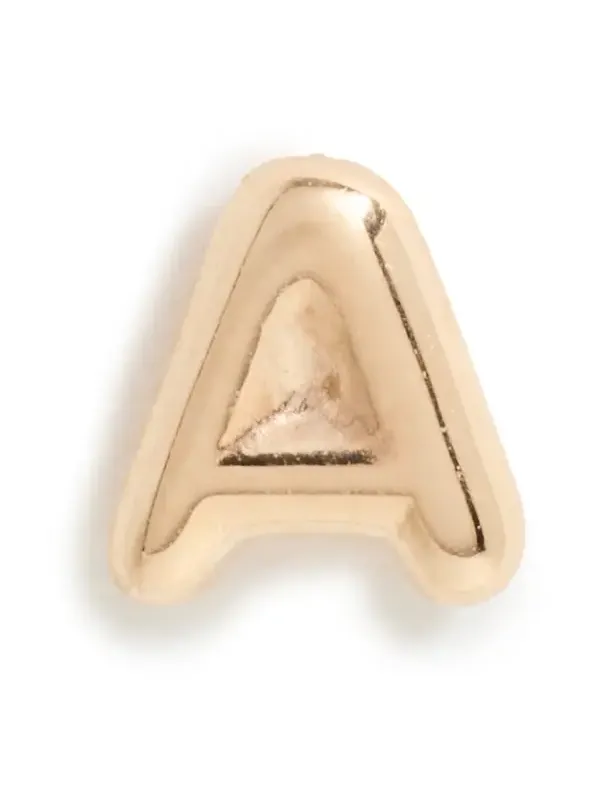 Ariel Gordon Jewelry 14k Gold Mini Helium Initial Stud Earring