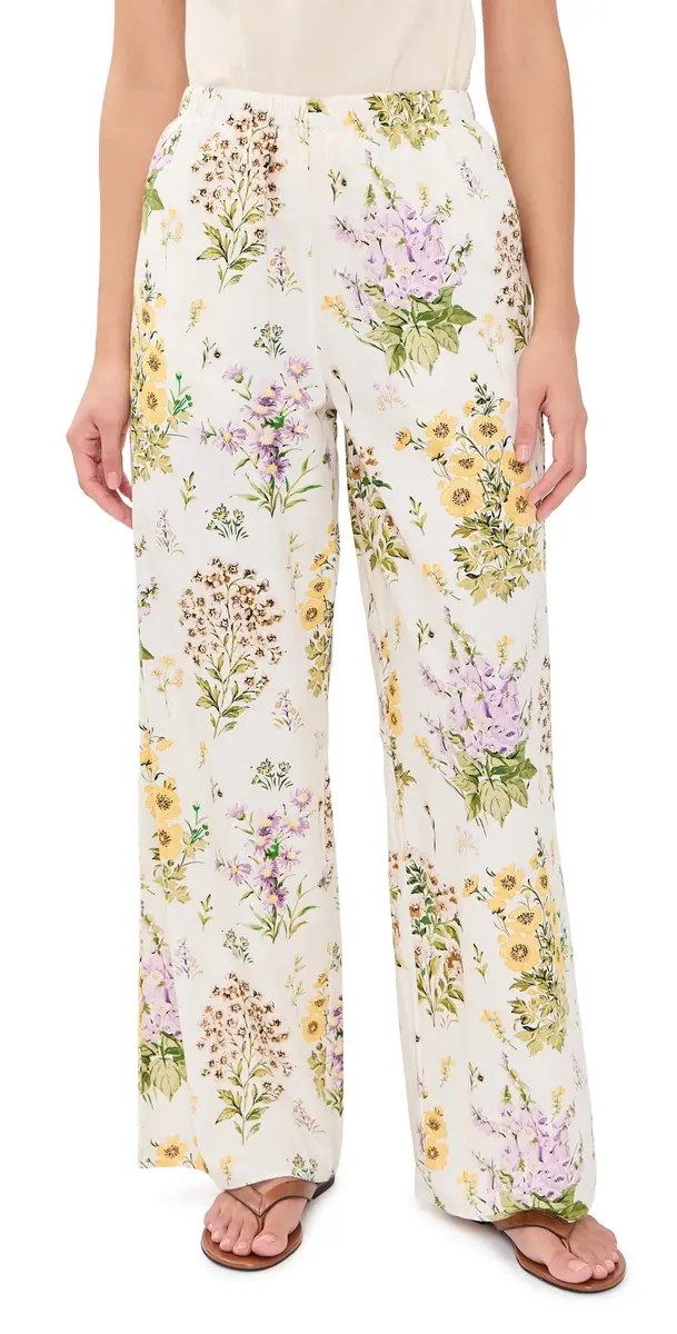 La Maregold The Delphine Pants arge Botanical Print | Image 1 La Maregold The Delphine Pants arge Botanical Print | Image 1