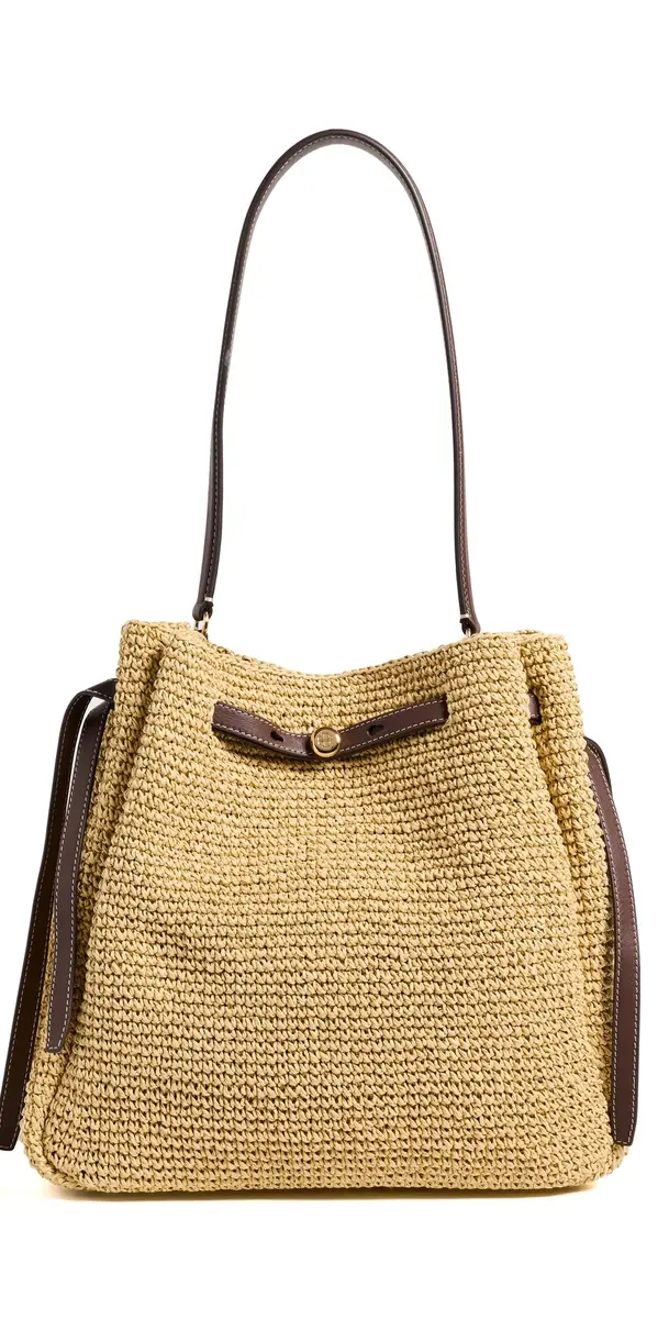Tory Burch Romy Large Straw Tote