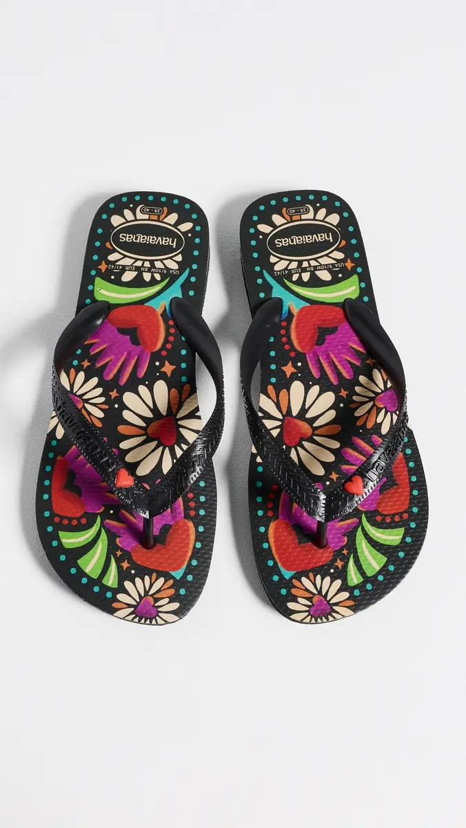 Havaianas Top Begonia Heart Flip Flops | Thumbnail 2