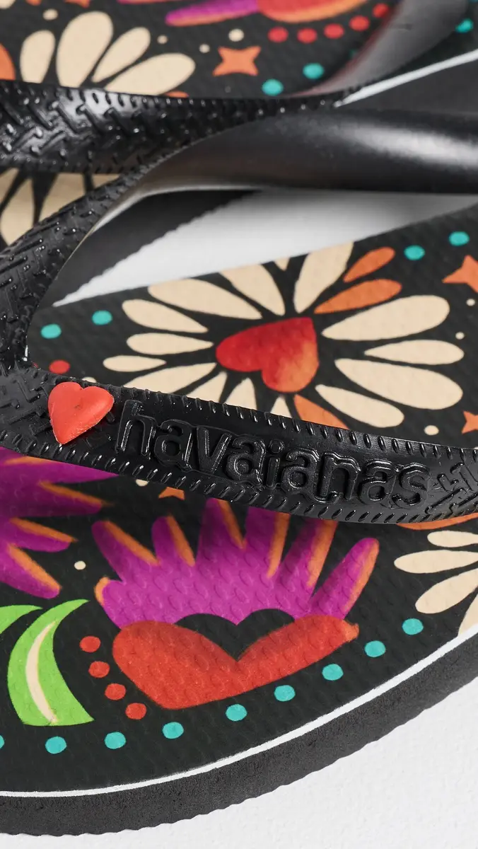 Havaianas Top Begonia Heart Flip Flops | Thumbnail 6