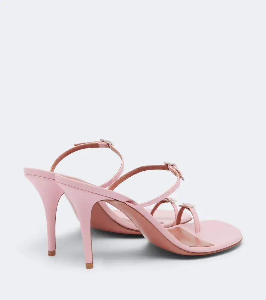 Amina Muaddi Adut embellished leather sandals | Thumbnail 2 Amina Muaddi Adut embellished leather sandals | Thumbnail 2