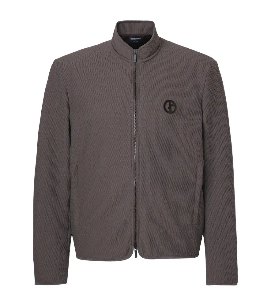Giorgio Armani Logo blouson jacket | Image 1 Giorgio Armani Logo blouson jacket | Image 1