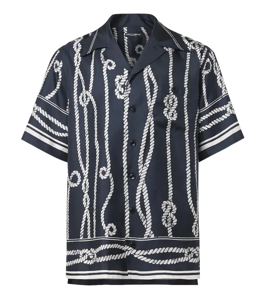 Dolce & Gabbana Printed silk bowling shirt | Image 1 Dolce & Gabbana Printed silk bowling shirt | Image 1