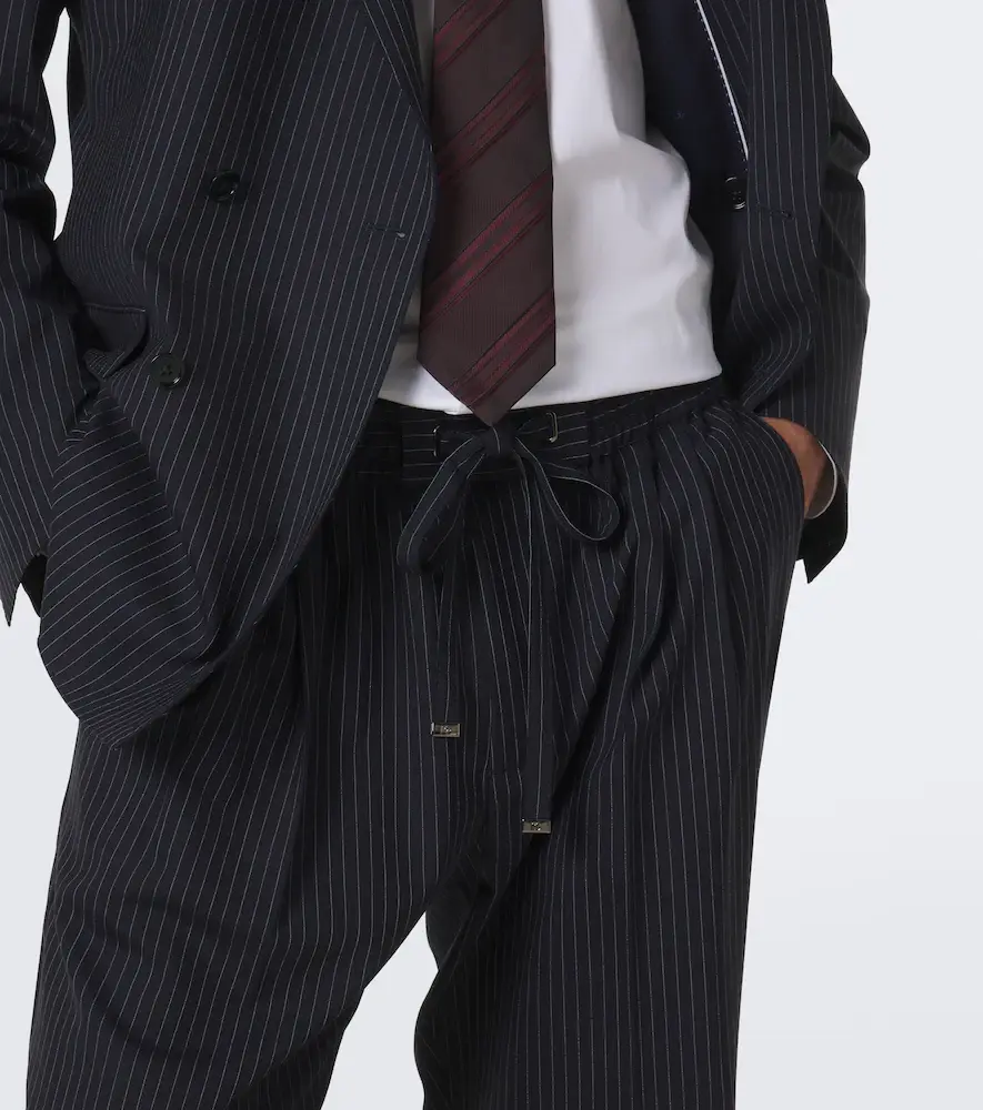 Dolce & Gabbana Pinstripe wool-blend straight pants | Thumbnail 3 Dolce & Gabbana Pinstripe wool-blend straight pants | Thumbnail 3