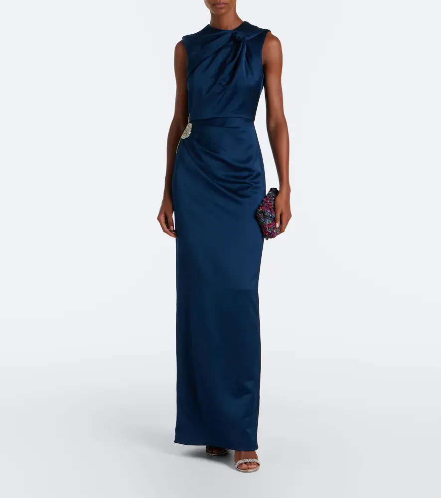 Erdem Embellished satin gown | Thumbnail 3 Erdem Embellished satin gown | Thumbnail 3