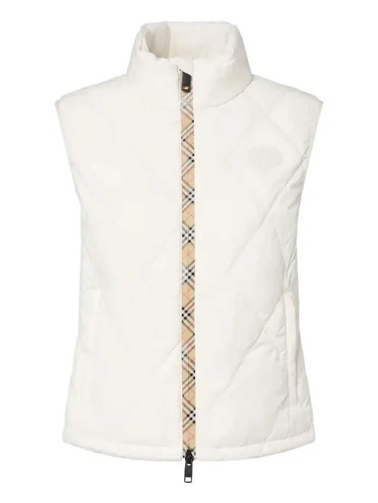 Check quilted vest