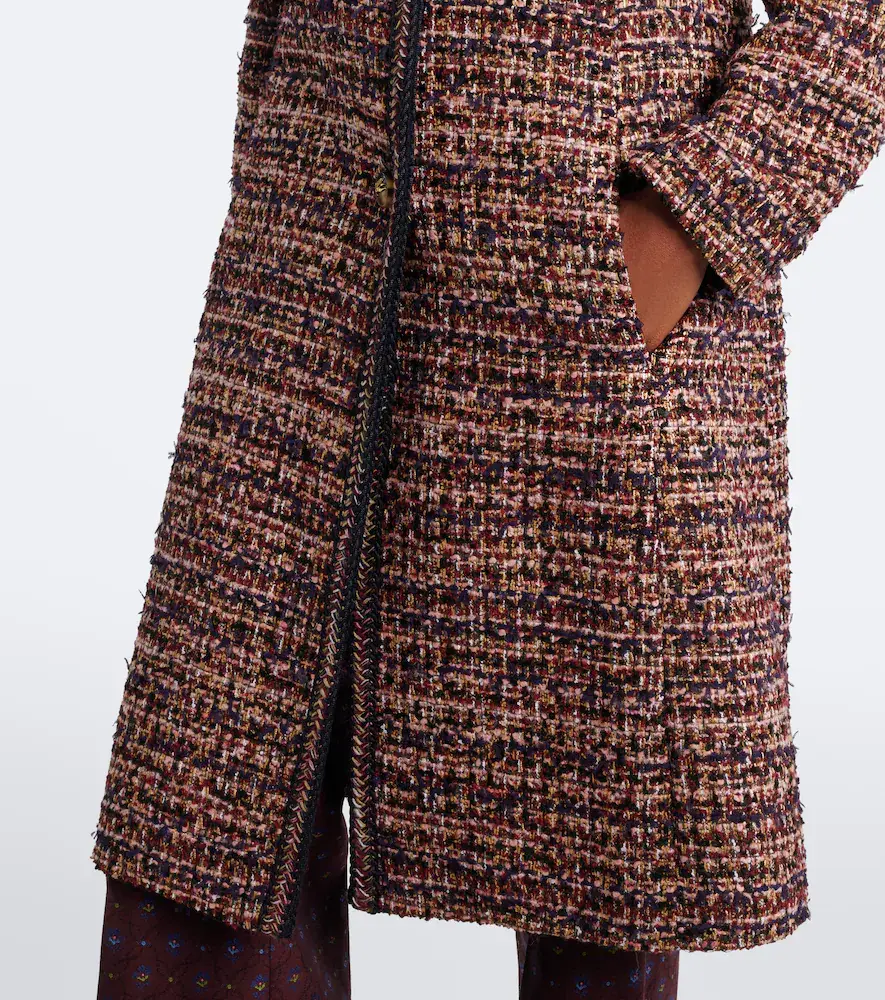 Etro Single-breasted tweed coat | Thumbnail 4