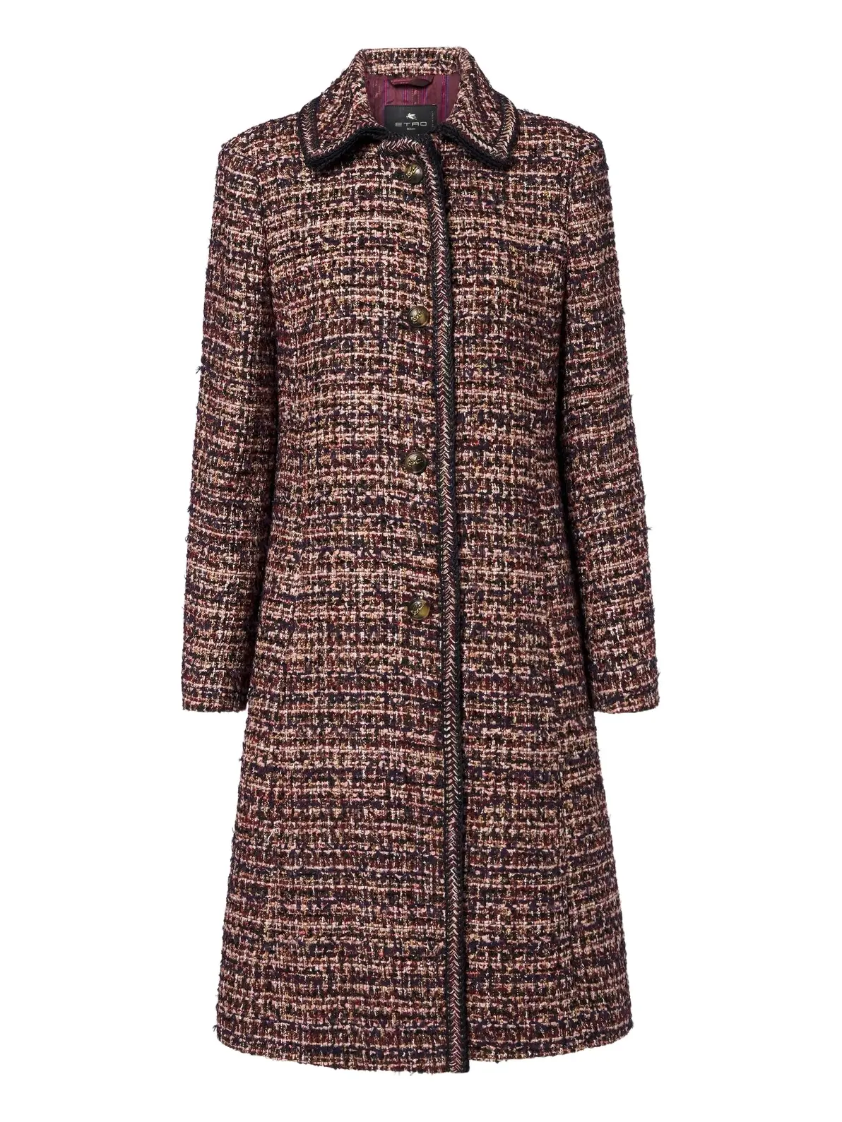 Single-breasted tweed coat Single-breasted tweed coat