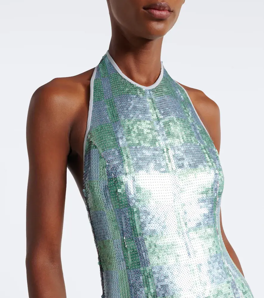 Markarian Nerine gingham sequined gown | Thumbnail 5