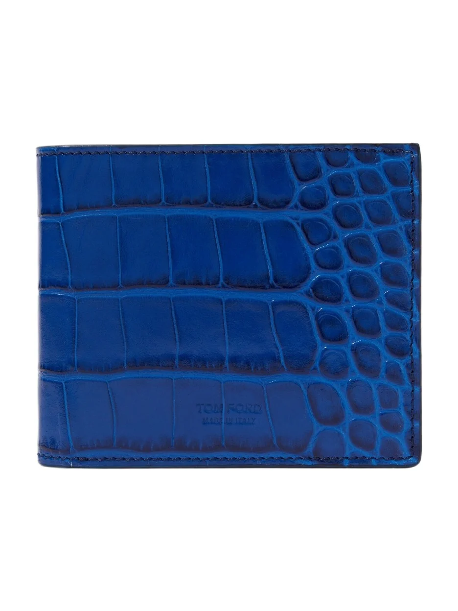 Leopard-print leather wallet