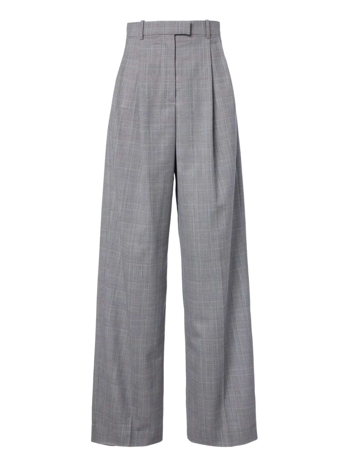 Checked wool wide-leg pants Checked wool wide-leg pants