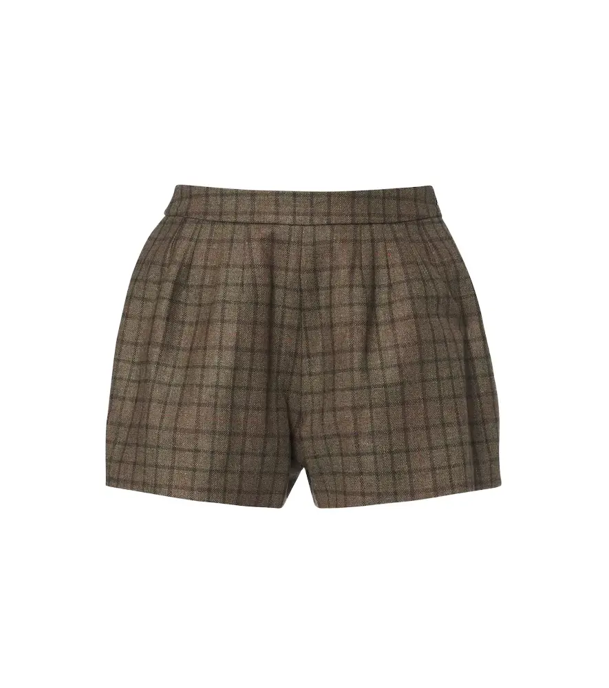 Blazé Milano Blazé Milano Tinker checked wool and cashmere shorts | Image 1 Blazé Milano Blazé Milano Tinker checked wool and cashmere shorts | Image 1