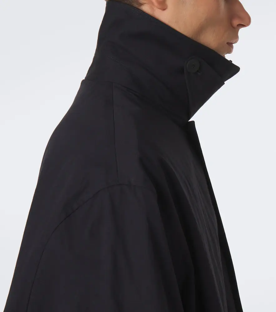 Studio Nicholson Revere leather-trimmed cotton-blend trench coat | Thumbnail 7 Studio Nicholson Revere leather-trimmed cotton-blend trench coat | Thumbnail 7
