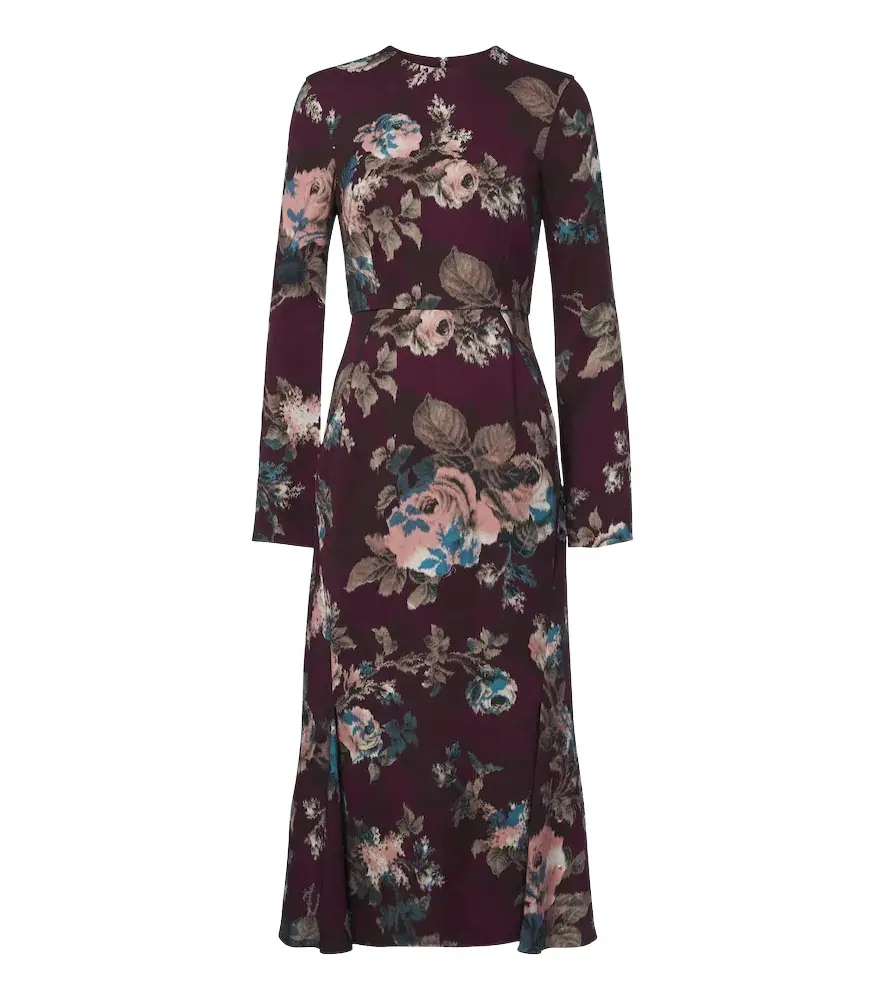 Erdem Floral cady midi dress | Image 1 Erdem Floral cady midi dress | Image 1