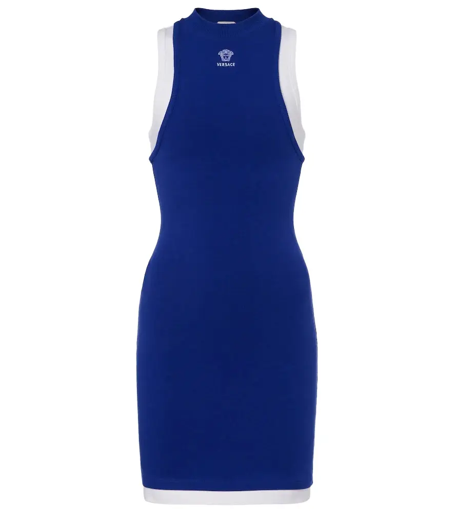 Versace Medusa cotton-blend minidress | Image 1 Versace Medusa cotton-blend minidress | Image 1
