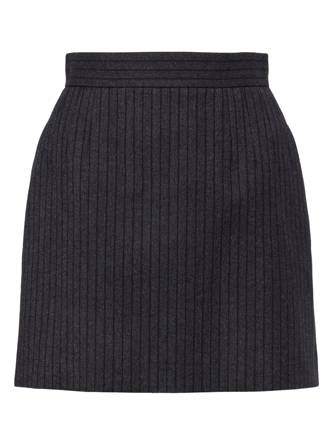 Virgin wool twill miniskirt Virgin wool twill miniskirt