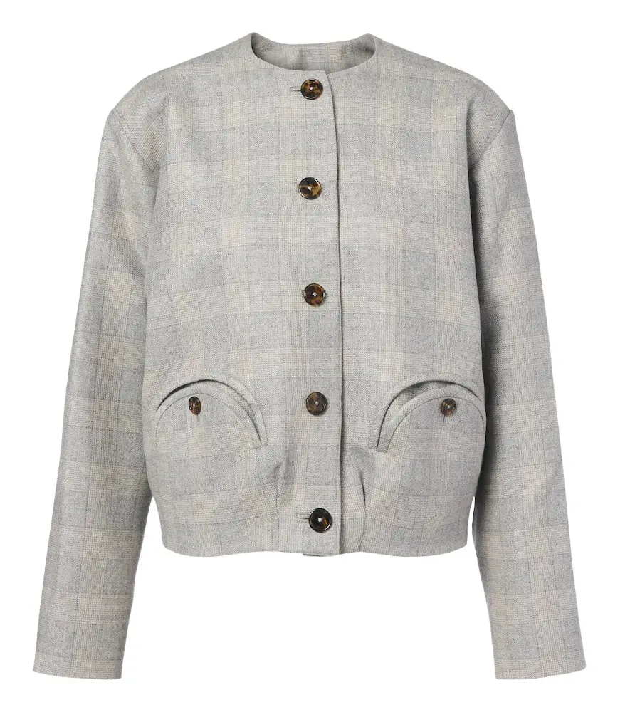 Blazé Milano Blazé Milano Altai checked wool, silk, and cashmere jacket | Image 1 Blazé Milano Blazé Milano Altai checked wool, silk, and cashmere jacket | Image 1