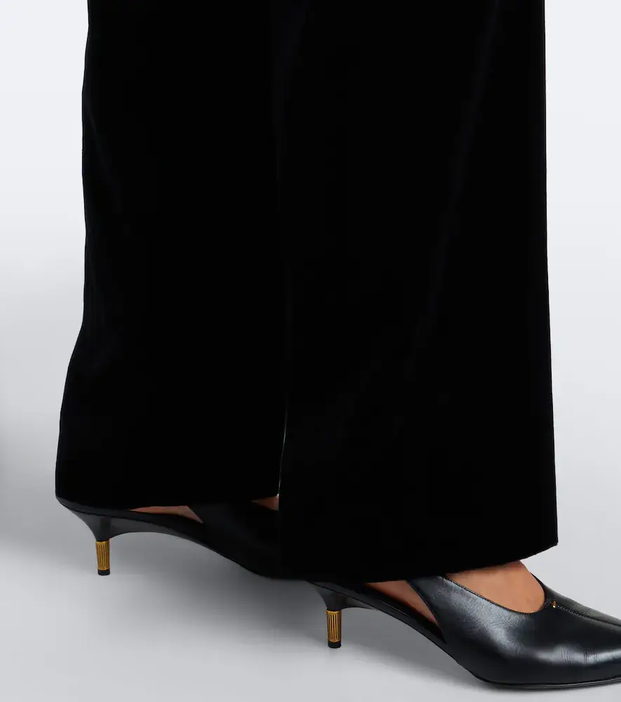 Blazé Milano Blazé Milano Fox pleated cotton velvet straight pants | Thumbnail 2 Blazé Milano Blazé Milano Fox pleated cotton velvet straight pants | Thumbnail 2