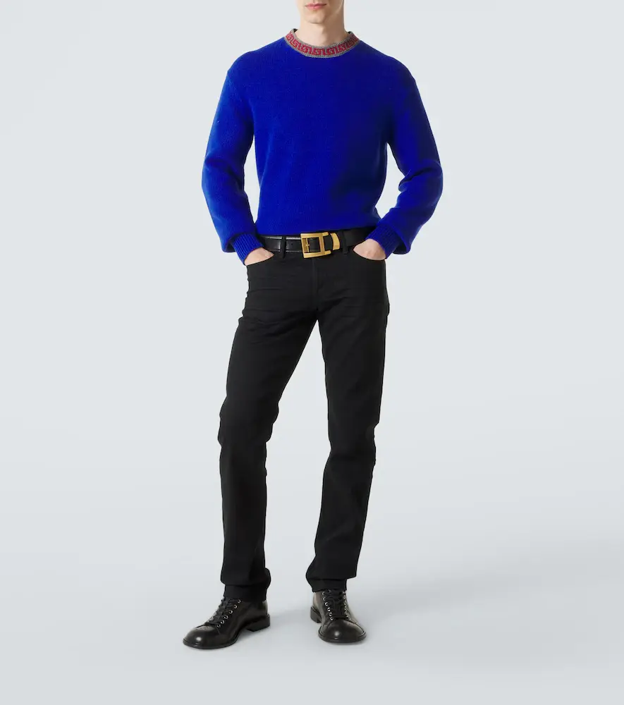 Versace Greca Border wool and cashmere sweater | Thumbnail 4