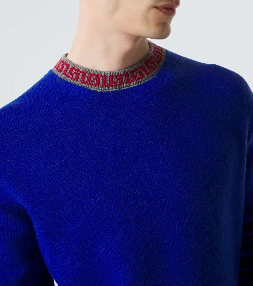 Versace Greca Border wool and cashmere sweater | Thumbnail 5